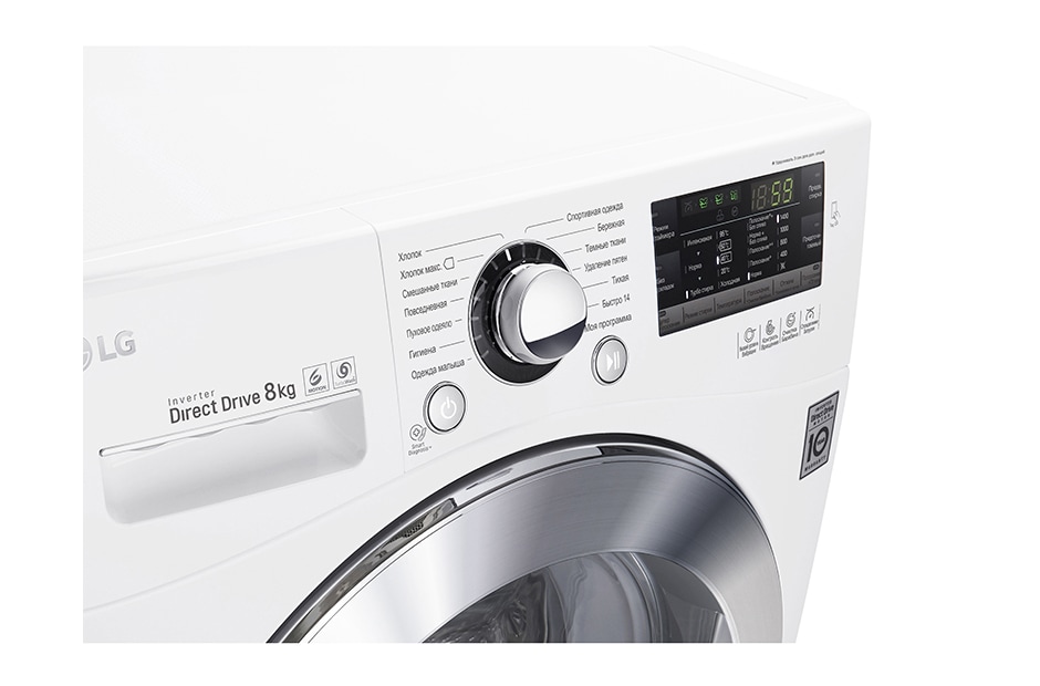 LG Стиральная машина с функцией быстрой стирки Turbo Wash и технологией 6 движений заботы, FH4A8TDN2, thumbnail 5